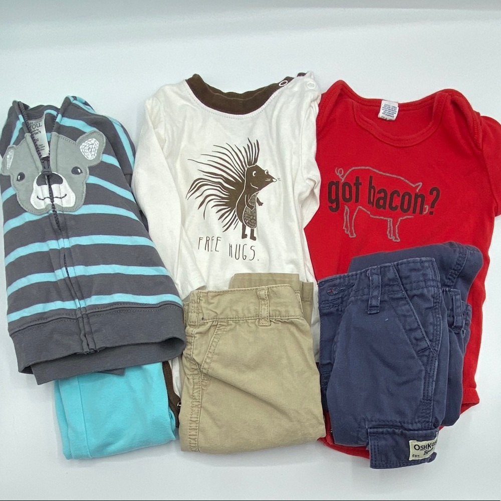 3 Shirts & 3 Pants Bundle Sz 6M